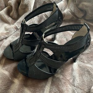 Brand New Michael Kors Mesh T-Strap Zip Berkeley Heels